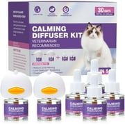 Cyinyin Multi-Cat Calming Pheromone Diffuser for House-Cats - Cat Pheromone Diffuser Multi Pack, 16 fl.oz 2in1 Plug-In Diffuser, Sale at Wholesale Price, Safe and Reliable for Cats(1 Box)
